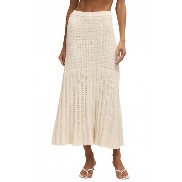 Z SUPPLY Dresses & Skirts - NEW Z SUPPLY lexa sweater skirt in beige